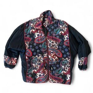 Vintage Robert Stock Colorful Silk Jacket